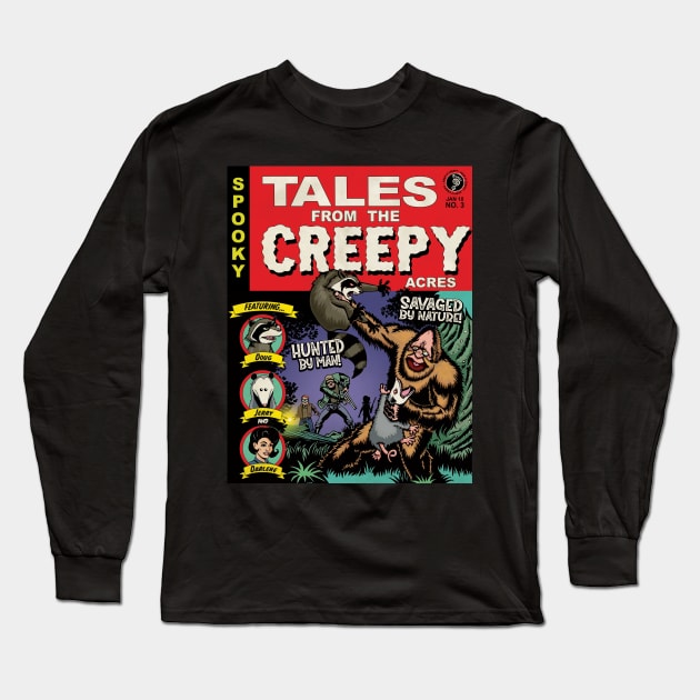 Tales from the Creepy Acres #3 T-shirt Long Sleeve T-Shirt by CreepyAcres